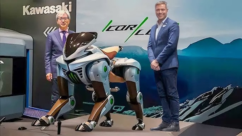 Kawasakiden dört ayaklı İnsan taşıyan akıllı robot köpek Corleo!