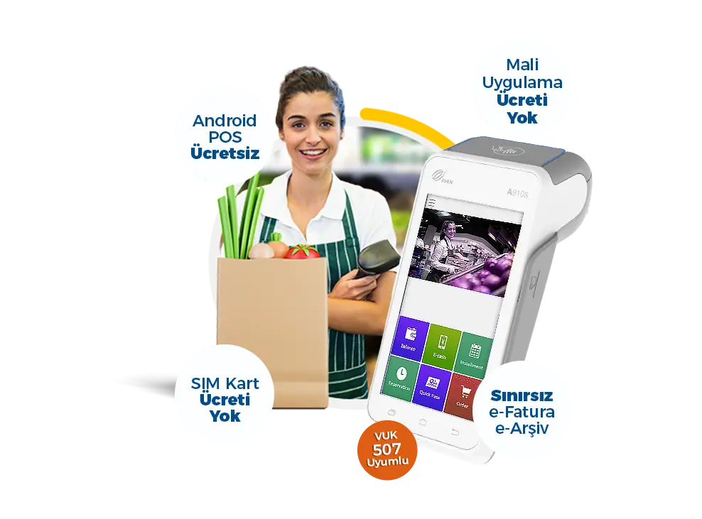 AKINSOFT VUK507 UYUMLU ANDROID POS ENTEGRASYONU